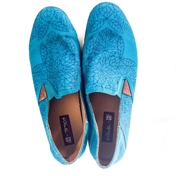 OluKai Pehuea Pow! Wow! Slip On Shoes 10 - Picture 9 of 13